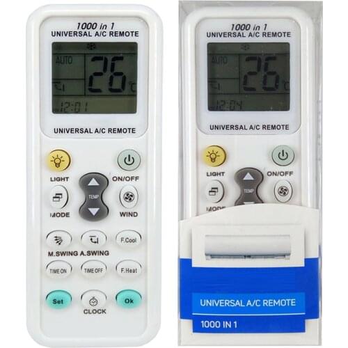 High quality Universal 1000 in 1 K-1028E LCD Low Power Consumption Air Condition A/C Remote Control Controller Luminous