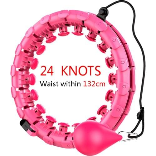 21 Knots Detachable Weighted Hoola Hoop for Adults Children Smart Adjustable Sec