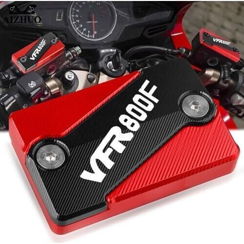 VFR 800F Motorcycle CNC Aluminum FOR HONDA VFR800F VFR800 F 2014 With LOGO Front Brake Clutch Cylinder Fluid Reservoir Cover Cap