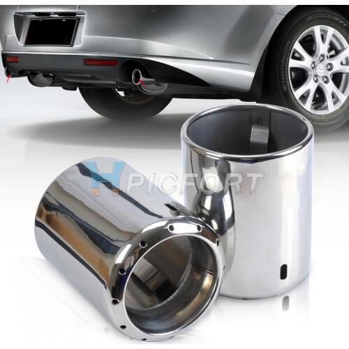 DWCX 2pcs STAINLESS STEEL EXHAUST TAIL REAR MUFFLER TIP PIPE For 2009 2010-2012 2013 2014 Mazda 6 ATENZA 2013 2014 Mazda CX-5