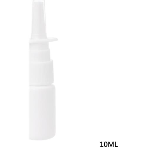 10ml Portable Plastic Mist Nasal Spray Bottle Reusable For Medical Packaging White New