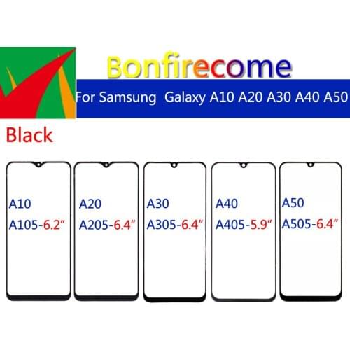 10pcs\lot For Galaxy A10 A20 A30 A40 A50 A105 A205 A305 A405 A505 A10e A102U Touch Screen Front Outer Glass Panel Replacement