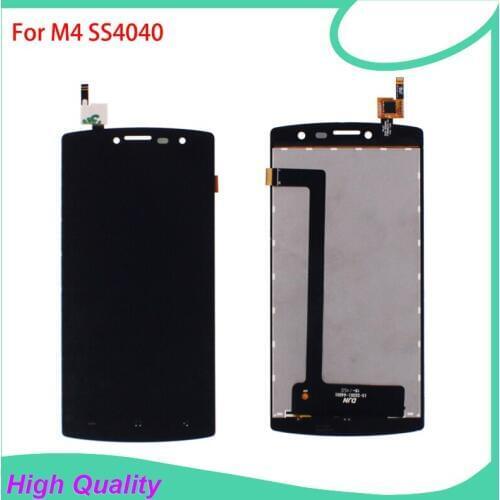 100% Tested LCD Display For M4 SS4040 S4040 4040 DJN 15-22251-44501 Touch Screen Black Color Mobile Phone LCDs Free Shipping