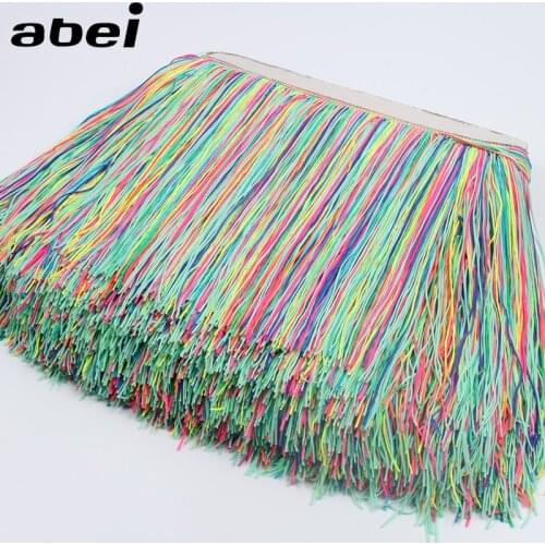 20cm 2Yards Fringe Tassel Lace Trims Fabric DIY Stage Performance Wedding Party Dance Dress Decoration Sewing Suits Accessories