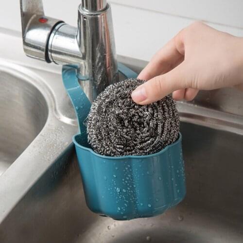 20*10*7.5cm Punch-Free Sink Strainers Basket Hanging Kitchen Drain Shelf Sink Storage Holder SCVD889