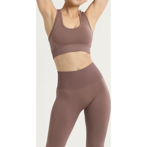 2020 Womens High Impact Quick Dry Activewear Seamless Fitness Gym Yoga Set Women Sports Set Woman Women Workout Clothes