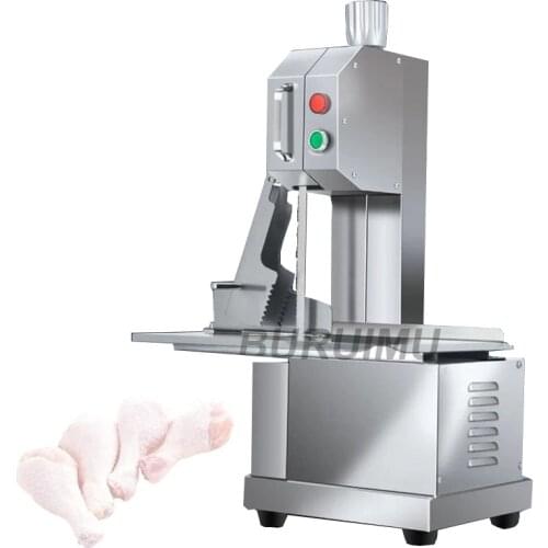 Automatic Kitchen Equipment Electric Cow Beef Frozen Meat Bone Band Saw Cutter Cutting Machine For Butcher