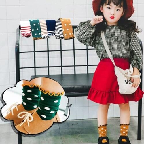 Newborn baby girls socks New Kids Socks Toddlers Girls Knee High Long Soft Cotton Lace baby Socks Children Socks