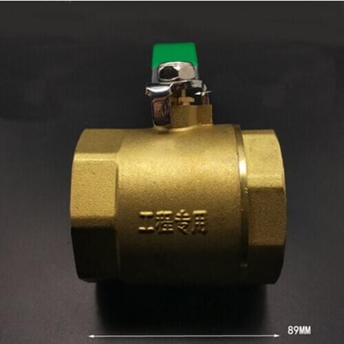 DN50 2" BSP Female Big-Body Brass Ball Valve Water Gas With Handle