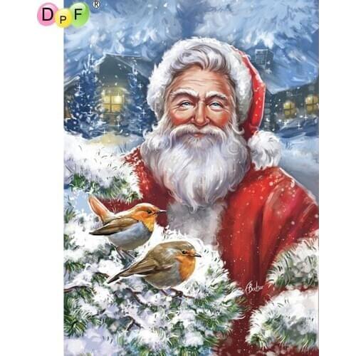 DPF diamond painting cross stitch Santa Claus diamond embroidery crafts diamond mosaic kit square/round rhinestone home decor