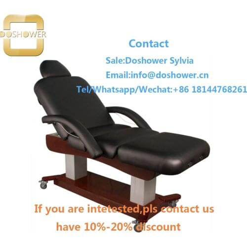 Electric facial bed with masage bed beauty salon for aluminium massage table