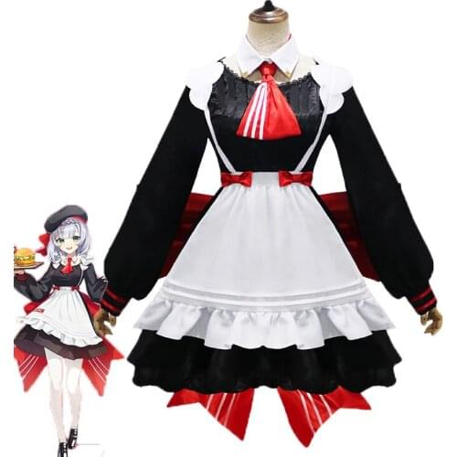 Game Genshin Impact Noelle Cosplay Costume Noelle Maid Outfit Dress Costumes Woman Girl Cosplay Maid Party Full Set