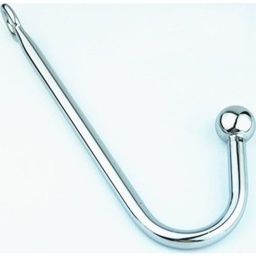 Metal anal hook Bead stainless steel anal sex toy curved hook alternative sexuality plug anal dilator erotic costumes women