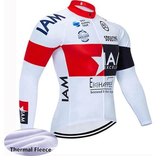 Mens Winter Cycling Thermal Fleece long sleeves Jersey MTB Bike Shirt Racing Clothing Outdoor Sportswear Warm Bicycle Uniform