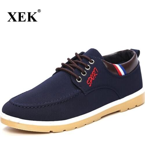 XEK Mens Leather Summer Sneakers Adult Male Suede Shoes GSS24
