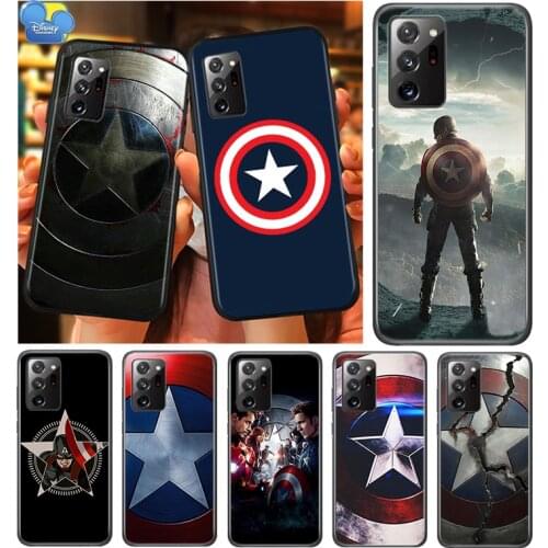 Captain America Logo For Samsung Galaxy A01 A11 A12 A22 A21S A31 A41 A42 A51 A71 A32 A52 A72 A02S Soft Phone Case