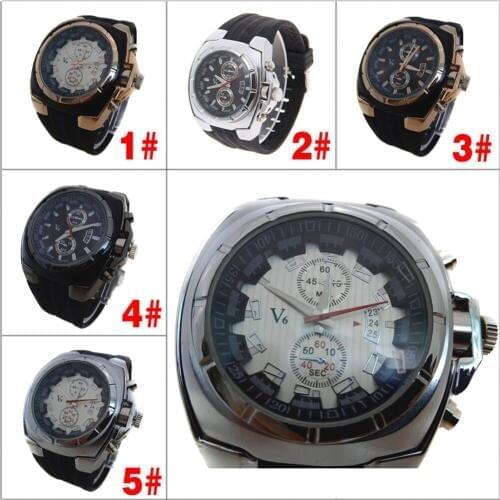 2018 New Men Sporty Business Watches Special Silicone Strap Quartz Wristwatch Sale LXH