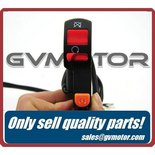 Free shipping High quality 12V Motorcycle Bike motocross Handle bar Kill Stop Switch ON/OFF with Power Button Bullet Connector