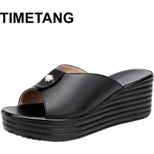 TIMETANGWedges Heel High Heel Sandals Women Summer Peep Toe Open Toe Heels Women Red Shoes Summer