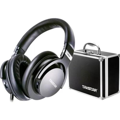 In stock Genuine Takstar PRO82/PRO 82 Stereo Dynamic Hifi Headphone Adjustable Bass DJ Headset Studio Monitoring with carry case