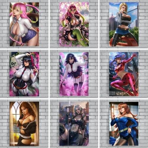 My Hero Academia Kimetsu No Yaiba Japanese Anime Posters Canvas Oil Painting Live Room Wall Decor Wall Painting Home Decoration