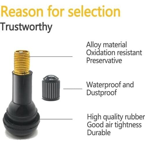 1pcs Car Vacuum Tire Valve TR413 Snap-in Tire Valve Universal Tires Replacement Accessories Z9S7 Wheels Parts For Car Car M J1K3