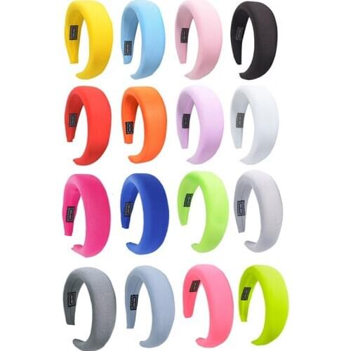 16 Colors Wide Vevelt Women Hairbands Thicken New Arrival Glaze Hair Clasp for Female Best Christmas Gift FG017