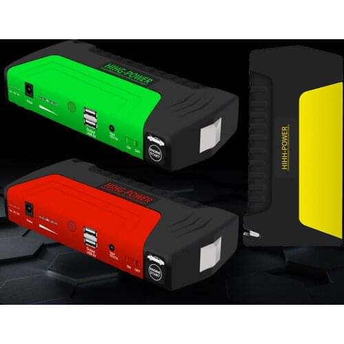 16800mAh 12V Car Jump Starter Power Bank Portable Emergency Car Booster Car Emergency Starting Power Has Tire Inflation Function