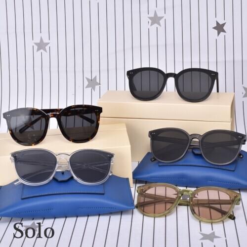 2020 New Fashion Brand Sunglasses GENTLE Solo Glasses Acetate Polarized UV400 Round Sunglasses women men with Original Box