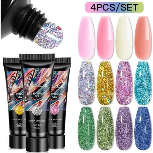 15ml Acrylic Color Nail Extension UV Gel Finger Nail Art Manicure Acryl Gel Varnish hybrid UV Building Jelly Nail Gel Polish