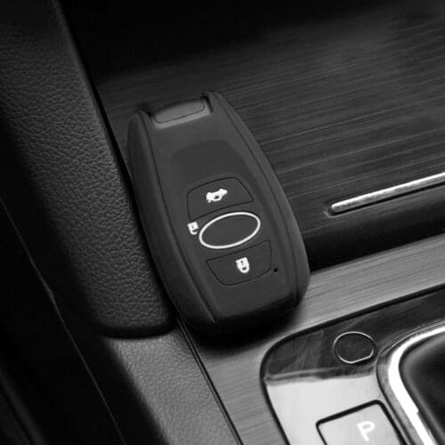 Silicone Auto Key Case KeyShell For Subaru Impreza Forester Outback Legacy XV BRZ Car Accessories Interior Decoration KeyChain