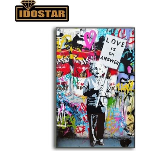 Diamond painting wall art "love is the answer" diamond embroidery painted picture mosaic home decoration