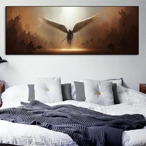 Canvas Game Art Painting Art Poster and Prints The Archangel of Justice Tyrael Art Wall Picture for Living Room Home Decor