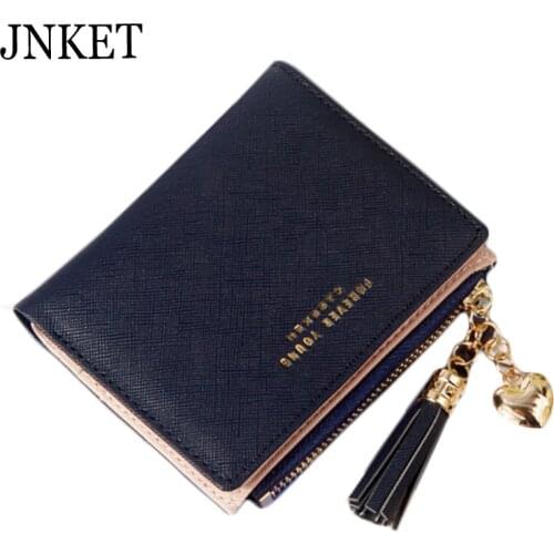 JNKET Fashion Womens Wallet PU Leather Clutch Wallet Billfold Short Wallet Ladies Purse Zipper Wallet Coins Purse Card Holder