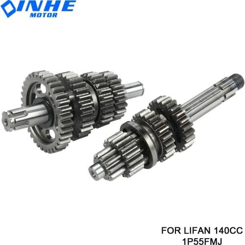 LF140 Transmission Gear Box Main Counter Shaft Assy For Lifan 140cc 1P55FMJ Horizontal Kick Starter Engine Dirt Pit Bikes