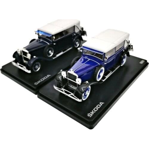 Diecast 1/43 Skoda 860 Alloy Retro Classic Car Series Model Collection Decoration Gift Toys for Boys Acrylic Box with Base