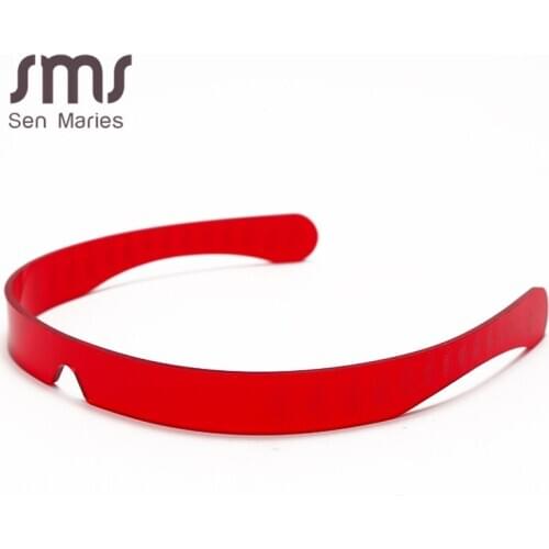 Fashion Small Curved Rimless Sunglasses Women Luxury Personality Ultralight One Piece Punk Glasses Men Vintage Unique Eyewear