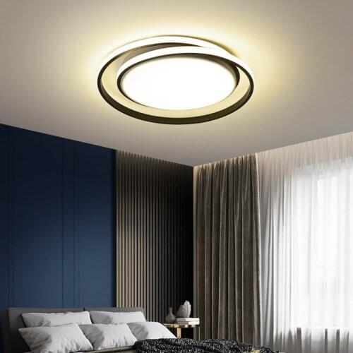 Nordic led master bedroom simple design sense ins creative personality warm romantic study round ceiling lamp
