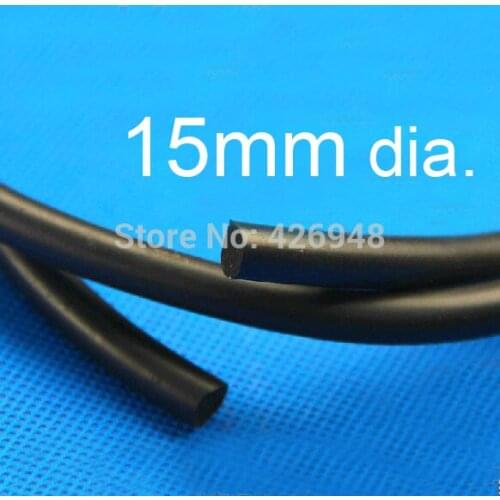 New 15mm diameter Fluoride rubber O Strip FKM Viton circle Round seal Bar Resistant Acid sealing strip