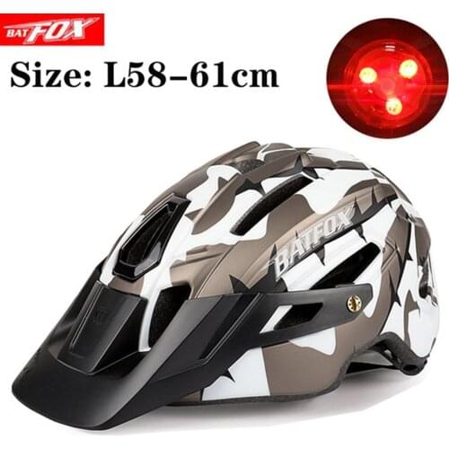 NEW Racing Bicycle Helmet with Light Sports Ultralight Mountain Bike Road Bike Helmet In-mold Ventilated Riding Cycling Helmets