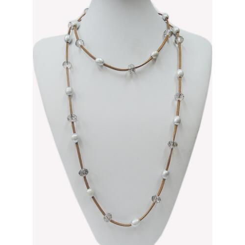 100% NATURE FRESHWATER PEARL LONG 120 cm NECKLACE