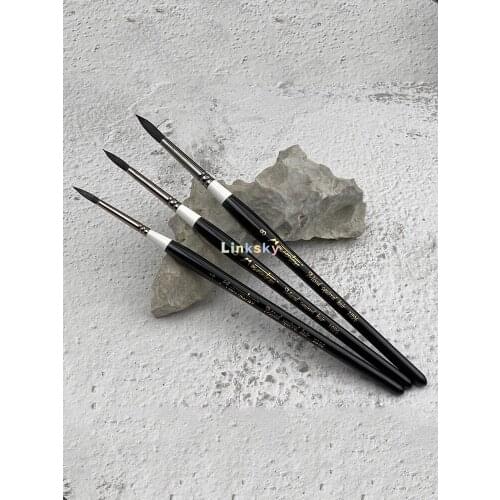 Maritini Artist Brush Series 1096, Mixed Squirrel Watercolor Paint Brush, Quill;A Large Area or Fine, Delicate Details Painting