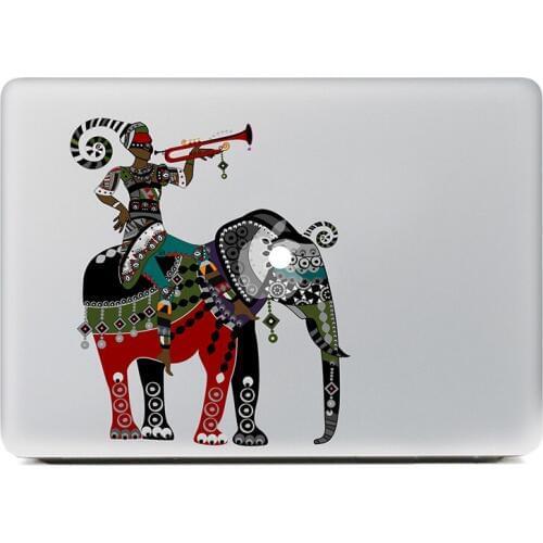 Blowing horn elephant war Vinyl Decal Sticker for DIY Macbook Pro / Air 11 13 15 Inch Laptop Case Cover Sticker
