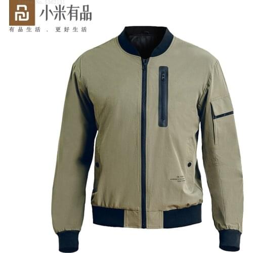 Xiaomi SKAH Fashion Casual Jacket Water Repellent Windproof Multifunctional Pockets Light Coat Men Classic Short Jacket Men