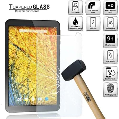 Tablet Tempered Glass Screen Protector Cover for HipStreet Electron 8 Incn HD Eye Protection Explosion-Proof Tempered Film