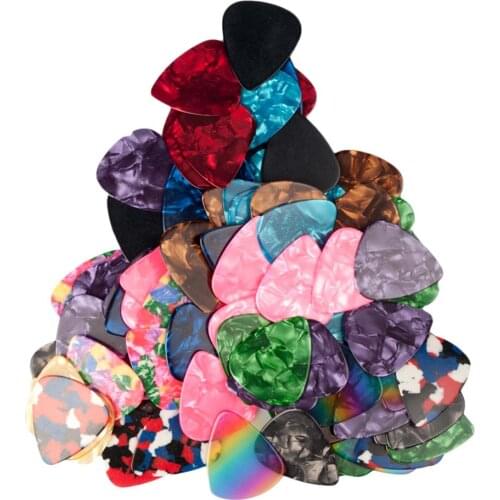 100Pcs/Lot Mix Celluloid Electric Guitar Picks Classical Accessories Parts