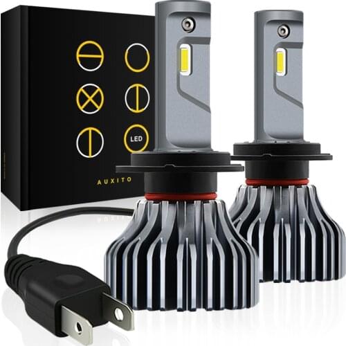 AUXITO New Canbus H8 H11 HB3 HB4 H4 H7 LED Bulb Car Headlights Auto Headlamp For Audi A4 B6 B8 B7 A3 8P A5 A6 C5 C6 A7 A8 Q3 Q5