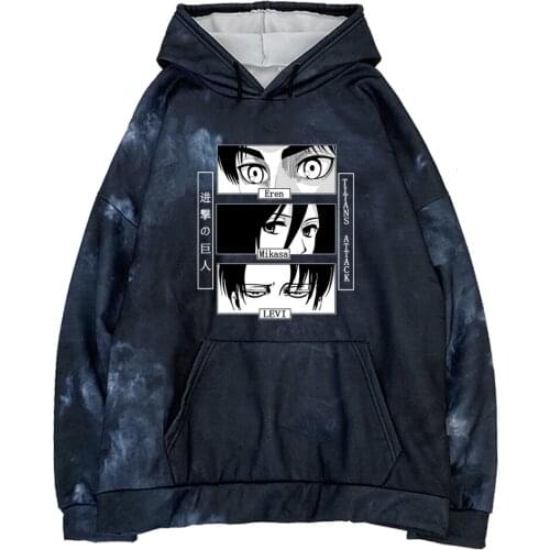 2021 Hot Anime Final Season Attack on Titan Hoodies Shingeki No Kyojin Long Sleeve Hooded Sweatshirt Men Hoodies