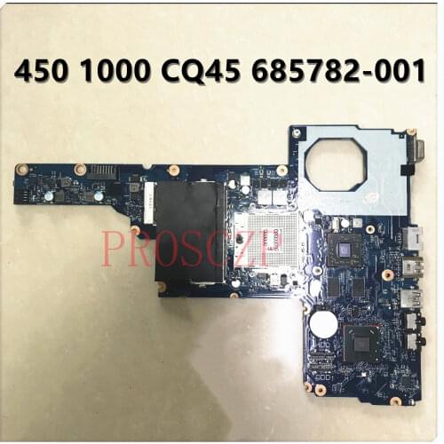 For HP 450 1000 2000 CQ45 Laptop motherboard 685782-501 685782-001 HM70 7450/1G DDR3100% full Tested
