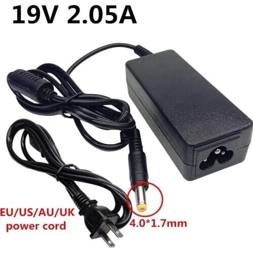 19V 2.05A 40W 4.0*1.7mm AC DC Power Adapter Laptop Charger Supply Adaptador 19 Volt Adaptor For HP EU US AU UK Plug